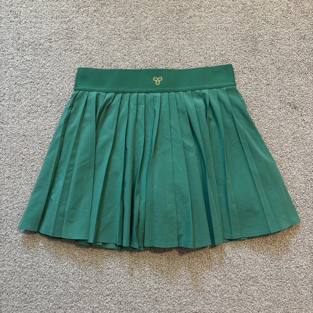 Aritzia Golden Pleated Pull-On Skort w/ Pockets Green Women’s Sz S Tennis Skirt - Picture 8 of 9